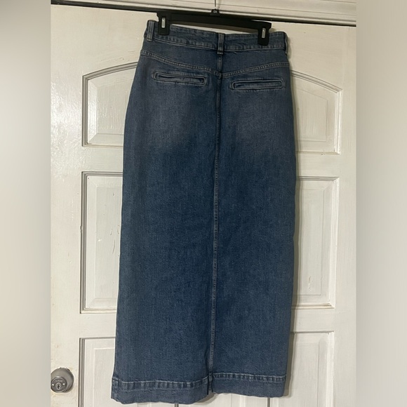 Pilcro Denim Buttondown Pencil Skirt Size 8 - Picture 9 of 11
